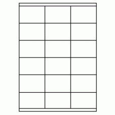 430 - Label Size 70mm x 47mm - 18 labels per sheet